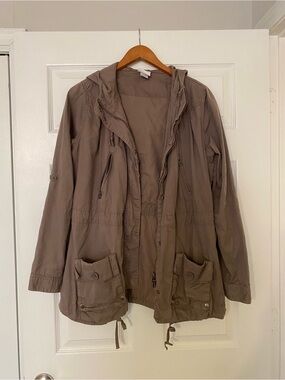 O'Neill Women's Hooded Utility Jacket - Taupe Brown